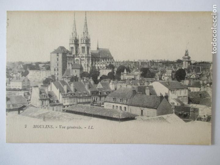 Cartoline: TARJETA POSTAL DE FRANCIA. 7 MOULINS VUE GENERALE LL