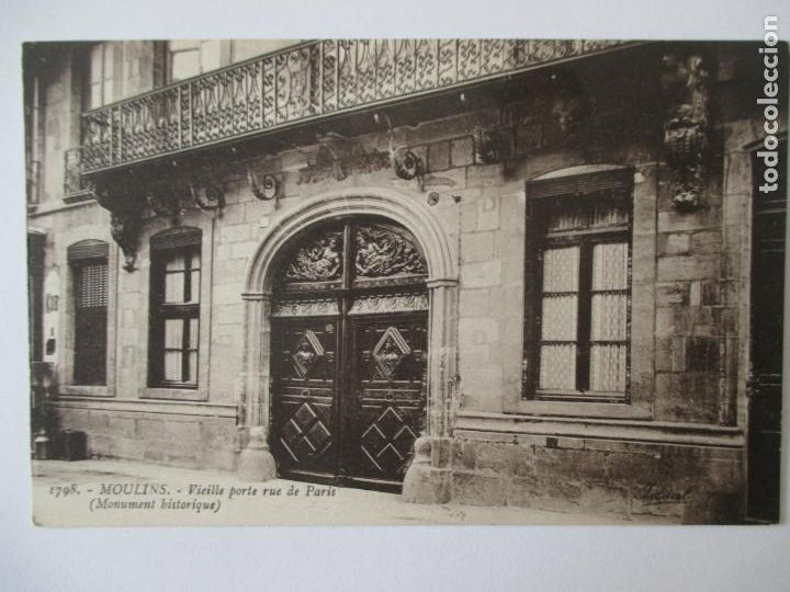 Cartoline: TARJETA POSTAL DE FRANCIA. 1798 MOULINS VIEILLE PORTE RUE DE PARIS