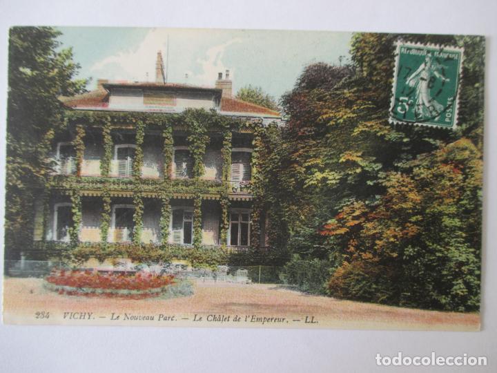 Cartoline: TARJETA POSTAL DE FRANCIA. 234 VICHY LE NOUVEAU PARC. LE CHALET DE L&acute;EMPEREUR