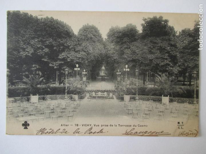 Postcards: TARJETA POSTAL DE FRANCIA. ALLIER 78 VICHY VUE DE LA TERRASSE DU CASINO