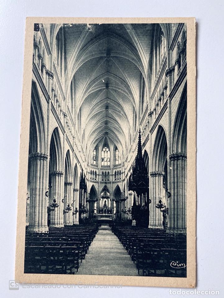 Postais: TARJETA POSTAL. FRANCIA. CENTRO. CHER. CHATEAUNEUF-SUR-CHER. L'INTERIEUR DE LA BASILIQUE