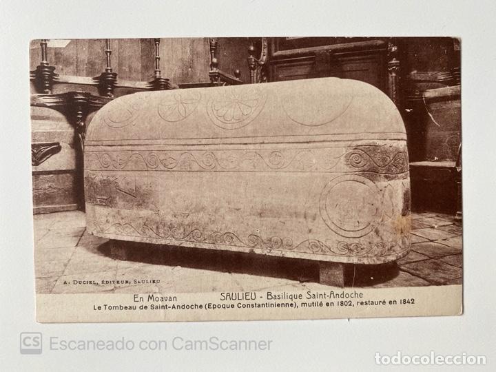 Postkarten: TARJETA POSTAL. FRANCIA. C&Ocirc;TE D'OR. SAULIEU. BASILIQUE SAINT-ANDOCHE. EN MOAVAN.