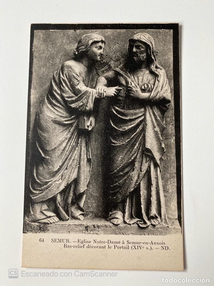 Cartoline: TARJETA POSTAL. FRANCIA. C&Ocirc;TE D'OR. 64.- SEMUR. EGLISE NOTRE-DAME A SEMUR EN AUXOIS.