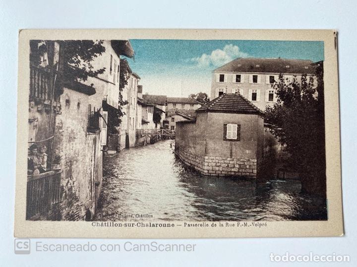 Cartoline: TARJETA POSTAL. FRANCIA. AIN. CHATILLON-SUR-CHALARONNE. PASSER&Ecirc;RELLE DE LA RUE F.M.