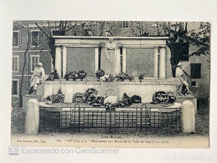 Cartoline: TARJETA POSTAL. FRANCIA. ALTOS ALPES. GAP. MONUMENT AUX MORTS DE LA VILLE DE GAP.