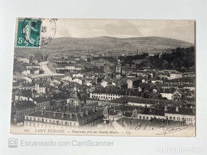 Cartoline: TARJETA POSTAL. FRANCIA. LOIRA. ST-ETIENNE. 113.- PANORAMA PRIS DES SOURDS-MUETS. LL.