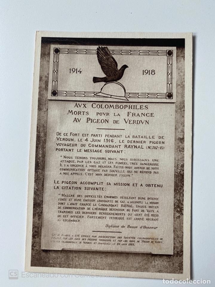 Cartoline: TARJETA POSTAL. FRANCIA. MOSA. 3.- FORT DE VAUX. LA PLAQUE COMMEMORANT