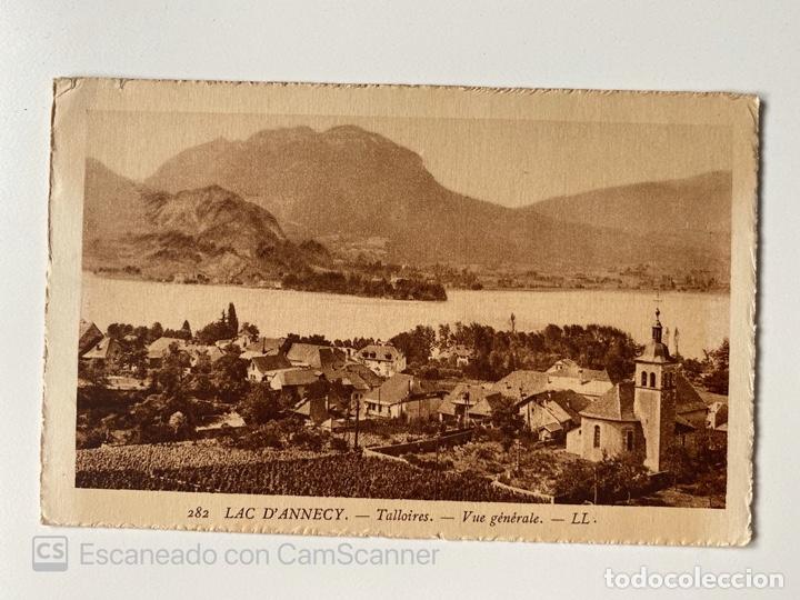 Cartoline: TARJETA POSTAL. FRANCIA. ALTA SABOYA. 282. LAC D'ANNECY. TALLOIRES. VUE GENERALES. LL.