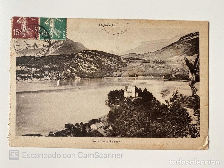 Cartoline: TARJETA POSTAL. FRANCIA. ALTA SABOYA. 20. LAC D'ANNECY. LA SAVOIE
