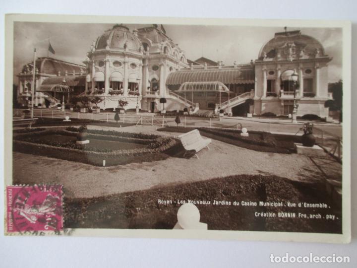 Postales: TARJETA POSTAL DE FRANCIA. ROYAN LES NOUVEAUX JARDINS DU CASINO MUNICIPAL