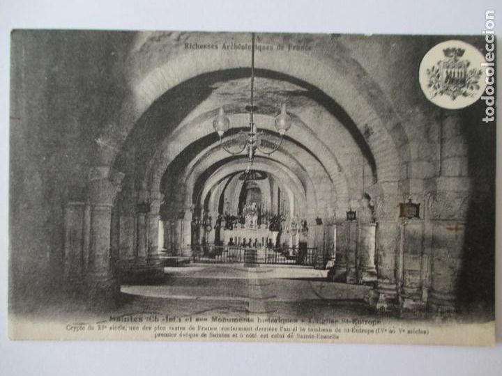 Postales: TARJETA POSTAL DE FRANCIA.SAINTES MONUMENTS HISTORIQUES EGLISE