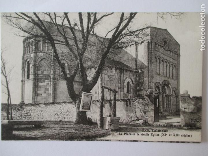 Postales: TARJETA POSTAL DE FRANCIA. 2009 TALMONT LA PLACE ET LA VIEILLE EGLISE