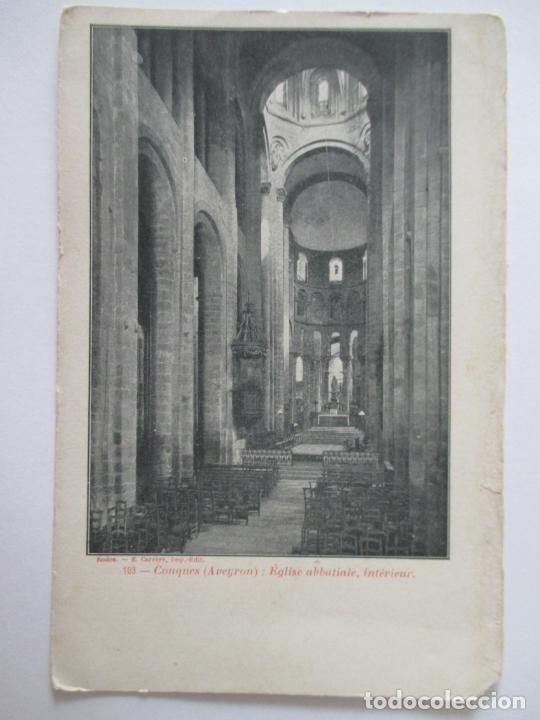 Postais: TARJETA POSTAL DE FRANCIA. 103 CONQUES AVEYRON EGLISE ABBATIALE INTERIEUR