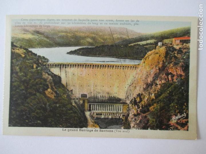 Postais: TARJETA POSTAL DE FRANCIA. LE GRAND BARRAGE DE SARRANS VUE AVAL