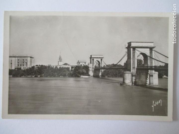 Postais: TARJETA POSTAL DE FRANCIA. TARASCON BOUCHES DU RHONE. LE PONT SUSPENDU SUR LE RHONE