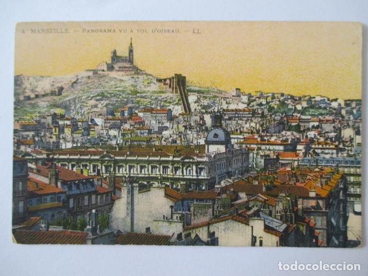 Postais: TARJETA POSTAL DE FRANCIA. 4 MARSEILLE PANORAMA VU A VOL D&acute;OISEAU LL
