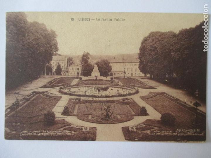 Postais: TARJETA POSTAL DE FRANCIA. 19 LISIEUX LE JARDIN PUBLIC
