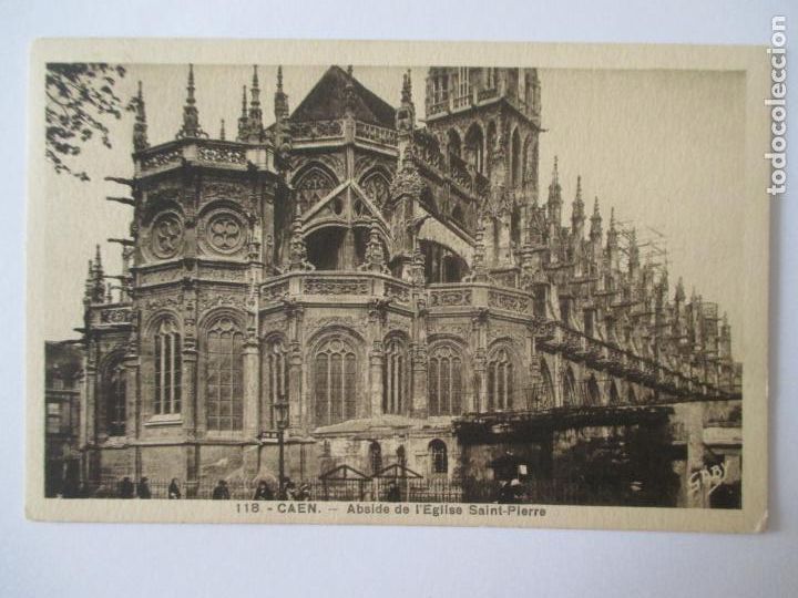 Postais: TARJETA POSTAL DE FRANCIA. 118 CAEN ABSIDE DE L&acute;EGLISE SAINT PIERRE