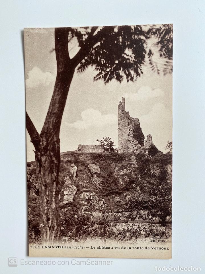 Postales: TARJETA POSTAL. FRANCIA. ARD&Egrave;CHE. LAMASTRE. LE CH&Acirc;TEAU VU DE LA ROUTE DE VERNOUX
