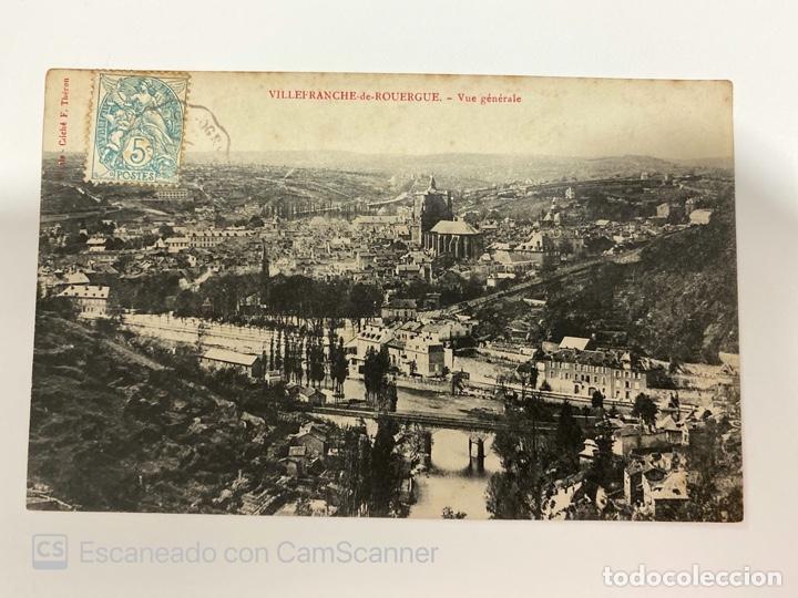 Cartes Postales: TARJETA POSTAL. FRANCIA. AUBE. VILLEFRANCHE DE ROUERGUE. VUE GENERALE.