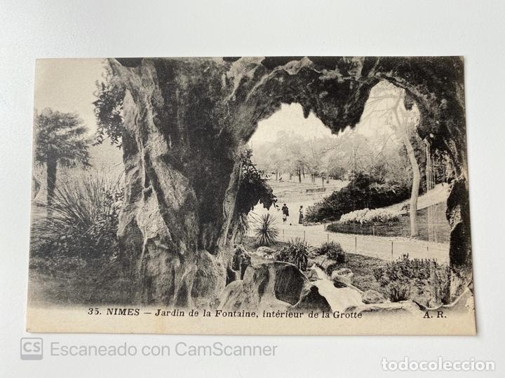 Cartes Postales: TARJETA POSTAL. FRANCIA. GARD. NIMES. JARDIN DE LA FONTAINE, INTEREUR DE LA GROTTE