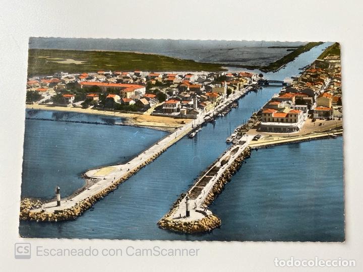 Cartes Postales: TARJETA POSTAL. FRANCIA. GARD. LE GRAU-DU-ROI. VUE AERIENNE SUR L'EMBOUCHURE DU VIDOURLE