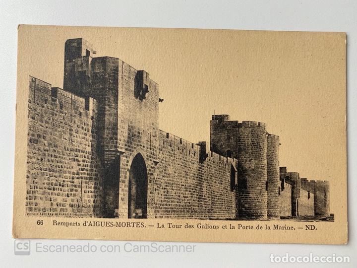 Postales: TARJETA POSTAL. FRANCIA. GARD. REMPARTS D'AIGUES-MORTES. LA TOUR DES GALIONS