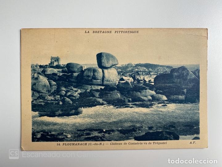 Postais: TARJETA POSTAL. FRANCIA. COSTAS DE ARMOR. PLOUMANACH. CH&Acirc;TEAU DE COSTAERES VU DE TREGASTEL