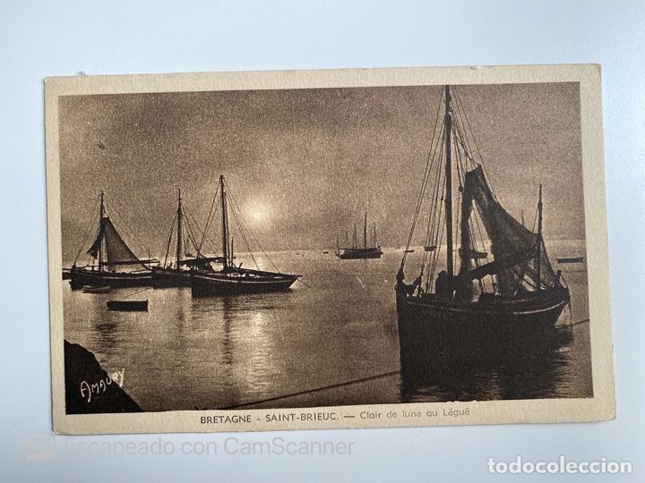 Postais: TARJETA POSTAL. FRANCIA. COSTAS DE ARMOR. SAINT-BRIEUC. CLAIR DE LUNE AU L&Eacute;GU&Eacute;