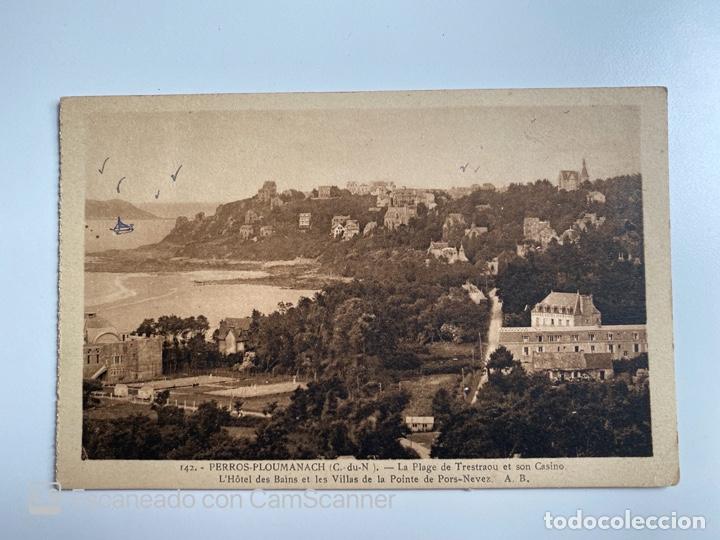 Postais: TARJETA POSTAL. FRANCIA. COSTAS DE ARMOR. PERROS-PLOUMANACH. LA PAGE DE TRESTRAOU ET LE CASINE