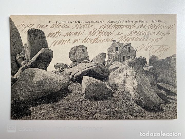 Postais: TARJETA POSTAL. FRANCIA. COSTAS DE ARMOR. PLOUMANAC'H. CHAOS DE ROCHERS AU PHARE. ND PHOT