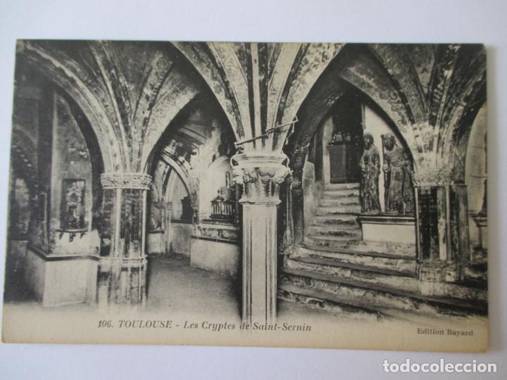 Postais: TARJETA POSTAL DE FRANCIA. 106 TOULOUSE. LES CRYPTES DE SAINT SERNIN
