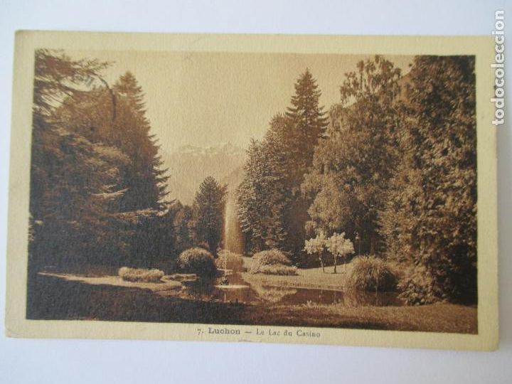 Postales: TARJETA POSTAL DE FRANCIA. 7 LUCHON LE LAC DU CASINO