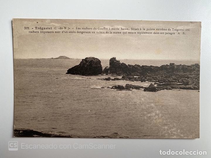 Postais: TARJETA POSTAL. FRANCIA. COSTAS DE ARMOR. TREGASTEL. LES ROCHERS DU GOUFFRE A MAREE HAUTE
