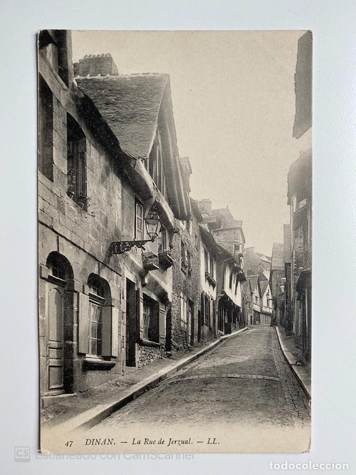 Postais: TARJETA POSTAL. FRANCIA. COSTAS DE ARMOR. DINAN. 47.- LA RUE DE JERZUAL. LL.