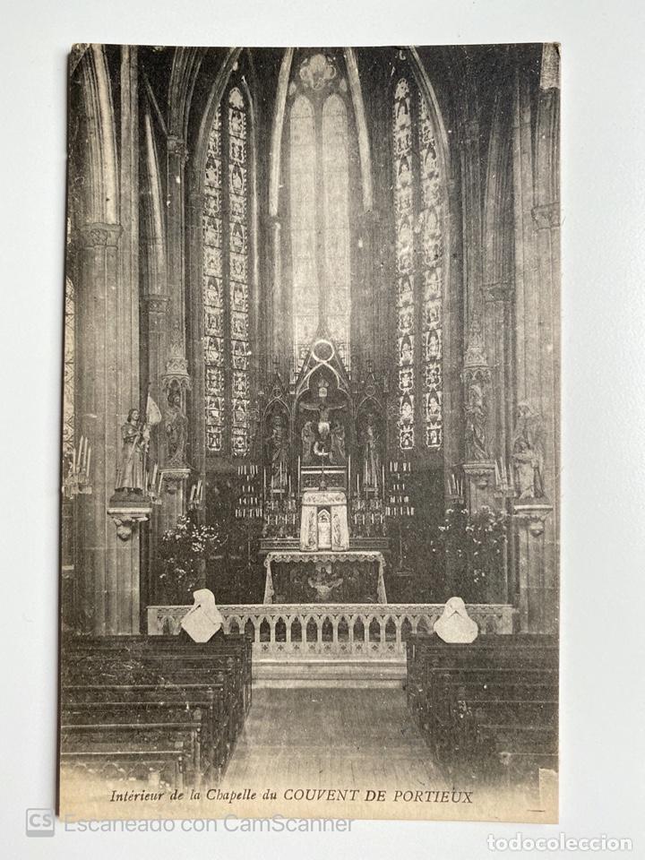Postais: TARJETA POSTAL. FRANCIA. COSTAS DE ARMOR. PORTIEUX. INTERIEUR DE LA CHAPPELE DU CONVENT