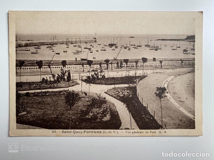 Postais: TARJETA POSTAL. FRANCIA. COSTAS DE ARMOR. ST-QUAY-PORTRIEUX. VUE GENERALE DU PORT. A.B.