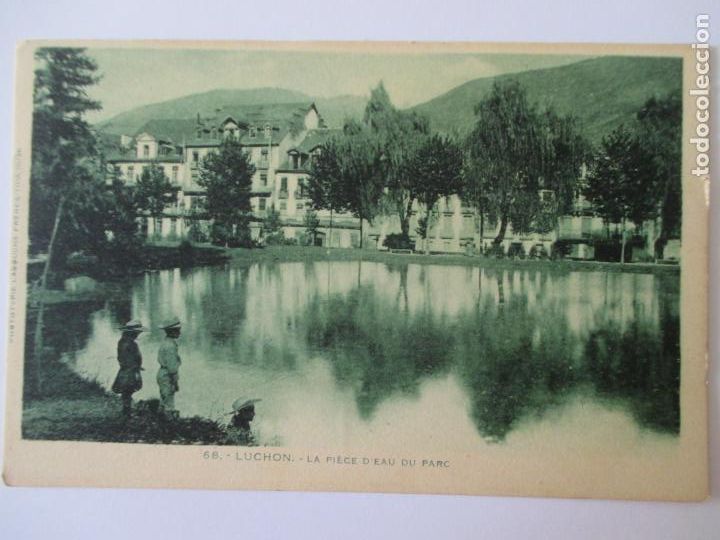 Postais: TARJETA POSTAL DE FRANCIA. 68 LUCHON LA PIECE D&acute;EAU DU PARC