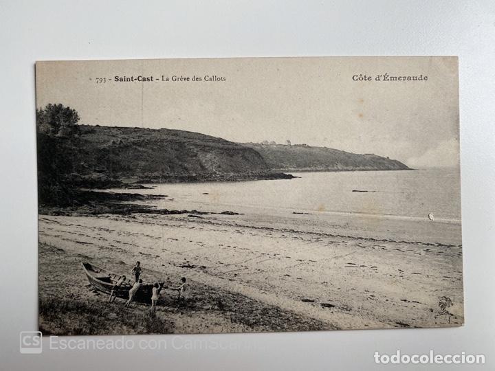 Postais: TARJETA POSTAL. FRANCIA. COSTAS DE ARMOR. SAINT-CAST. 793.- LA GR&Egrave;VE DES CALLOTS.