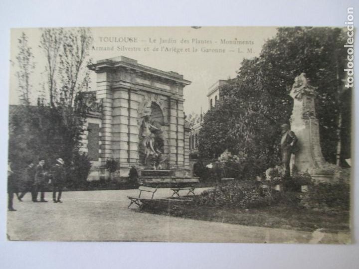 Postales: TARJETA POSTAL DE FRANCIA. 79 TOULOUSE LE JARDIN DES PLANTES MONUMENTS ARMAND SILVESTRE