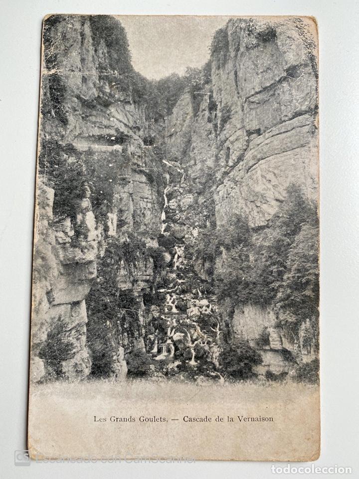 Postales: TARJETA POSTAL. FRANCIA. DR&Ocirc;ME. LES GRANDS GOULETS. CASCADE DE LA VERNAISON