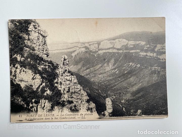 Postais: TARJETA POSTAL. FRANCIA. DR&Ocirc;ME. FORET DE LENTE. 13.- LES CONTREFORTS DU PLATEAU. COMBE-LAVAL