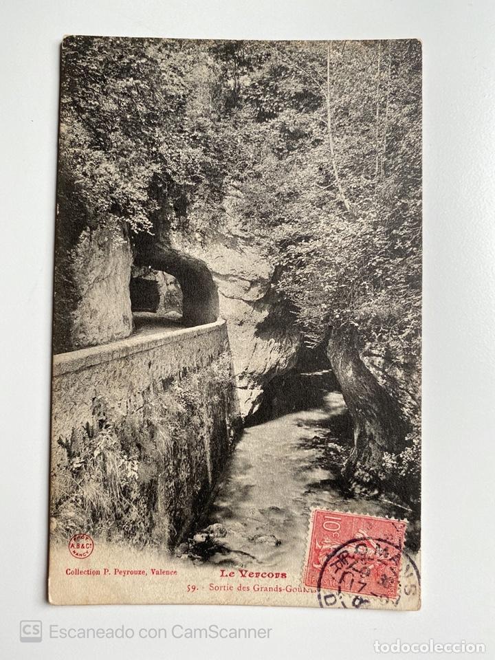 Postcards: TARJETA POSTAL. FRANCIA. DR&Ocirc;ME. LE VERCORS. 59.- SORTIE DES GRANDS-GOULETS.