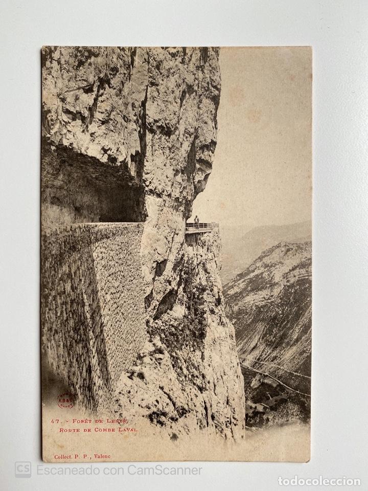 Postcards: TARJETA POSTAL. FRANCIA. DR&Ocirc;ME. F&Ocirc;RET DE LENTE. ROUTE DE COMBE-LAVAL.
