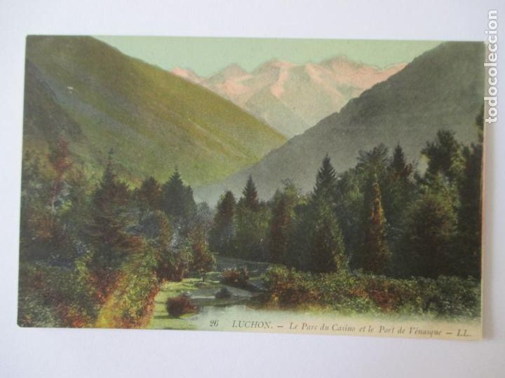 Postkarten: TARJETA POSTAL DE FRANCIA. 26 LUCHON LE PARC DU CASINO ET LE PORT DE VENASQUE LL