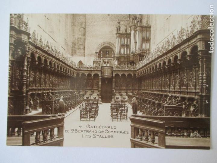 Postkarten: TARJETA POSTAL DE FRANCIA. 4 CATHEDRALE DE ST BERTRAND DE COMMINGES LES STALLES
