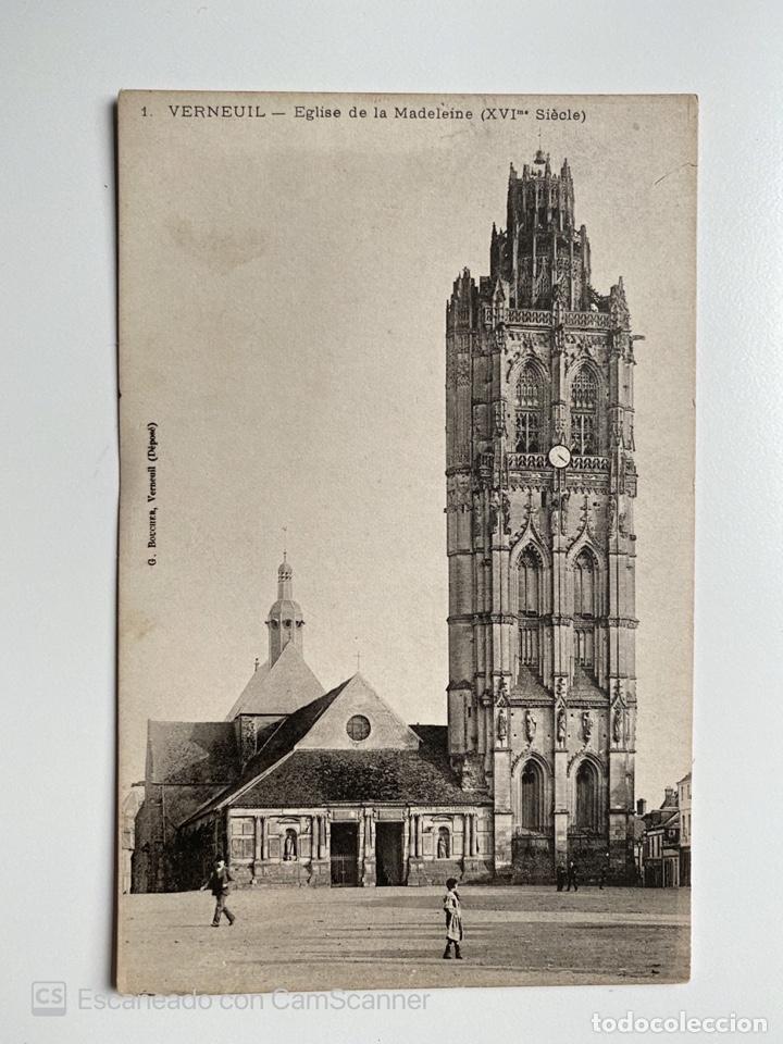 Postkarten: TARJETA POSTAL. FRANCIA. MARNE. VERNEUIL. EGLISE DE LA MADELEINE. SIECLE XVI.