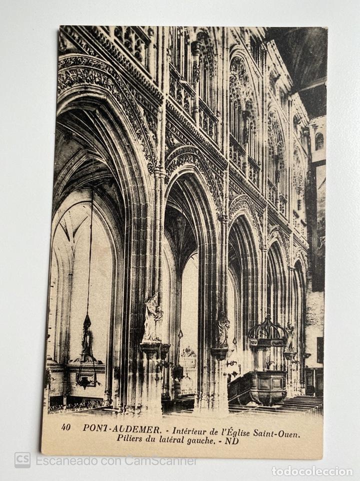 Postkarten: TARJETA POSTAL. FRANCIA. EURE. PONT-AUDEMER, INTERIEUR DE L'&Eacute;GLISE SAINT-OUEN.