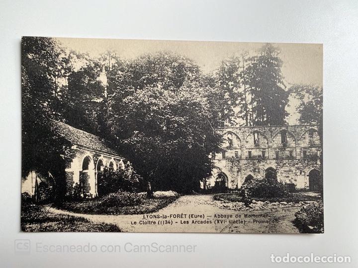 Postais: TARJETA POSTAL. FRANCIA. EURE. LYONS-LA-FOR&Ecirc;T. ABBAYE DE MORTERNER