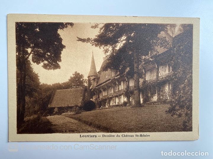 Postais: TARJETA POSTAL. FRANCIA. EURE. LOUVIERS. DERRIERE DU CH&Acirc;TEAU ST-HILAIRE